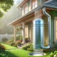 Collecteur d'eau de pluie sur gouttière